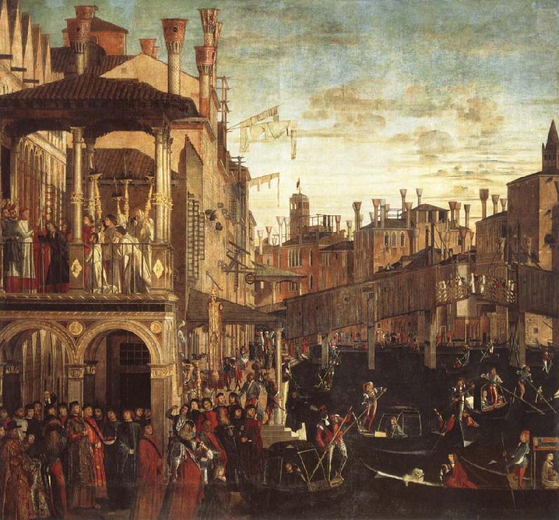 Vittore Carpaccio Cure of a possessed man through the patriarch of Grado oil painting image